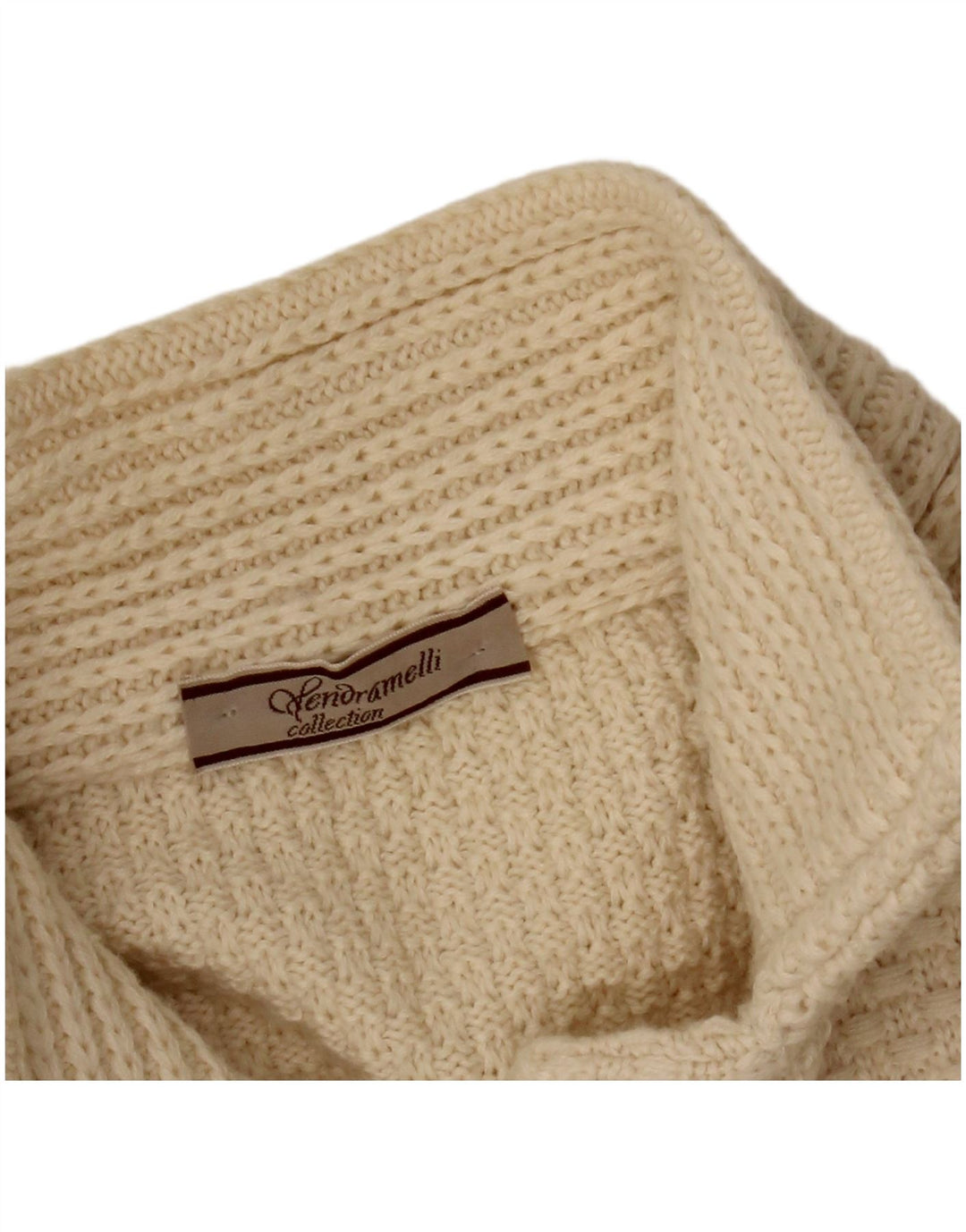 ВИНТАЖНЫЙ женский кардиган-свитер UK 14, средний бежевый