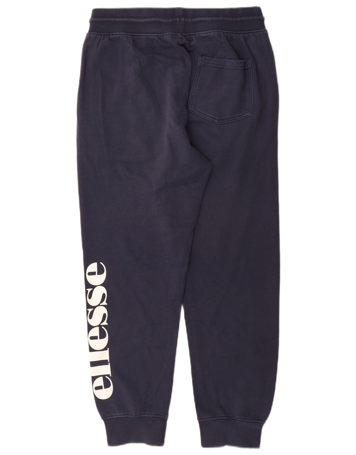 Мужские спортивные брюки Ellesse с графическим рисунком, джоггеры, средний темно-синий, хлопок