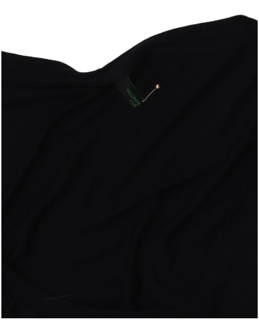 Женское платье прямого кроя BENETTON с длинными рукавами UK 14, средний темно-синий