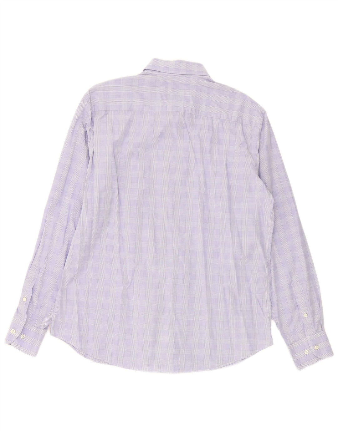 MASSIMO DUTTI Mens Slim Fit Shirt XL Blue Check Cotton