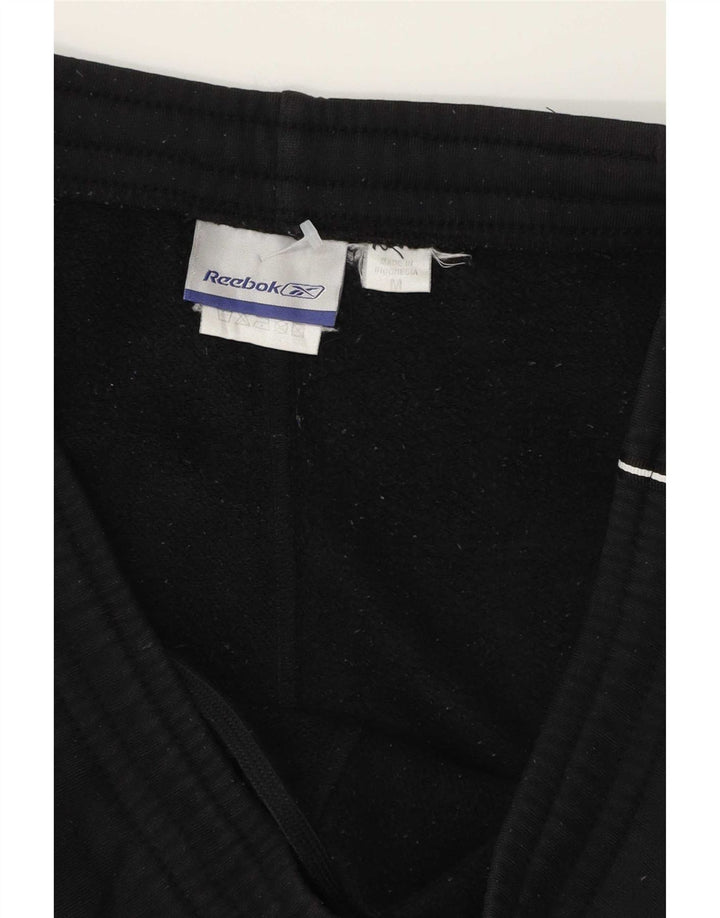 Мужские спортивные брюки Reebok из хлопка среднего размера, черные