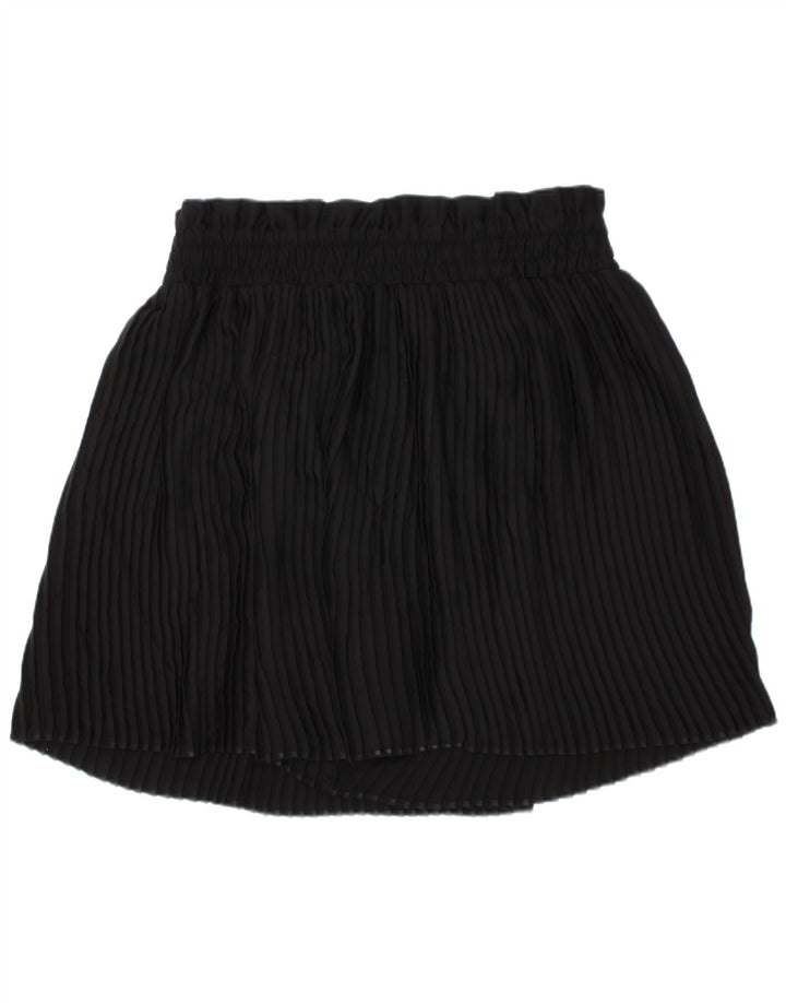 ZARA Womens Mini Skirt XS W26  Black Striped Polyester