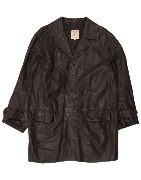 Мужское кожаное пальто Conbipel IT 48 Medium Black