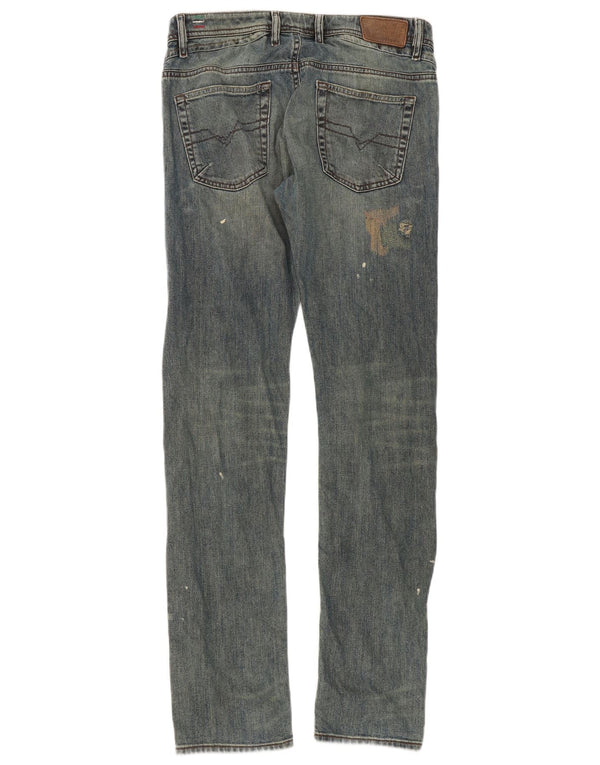 Женские узкие джинсы скинни Diesel Shioner W30 L32, синий хлопок
