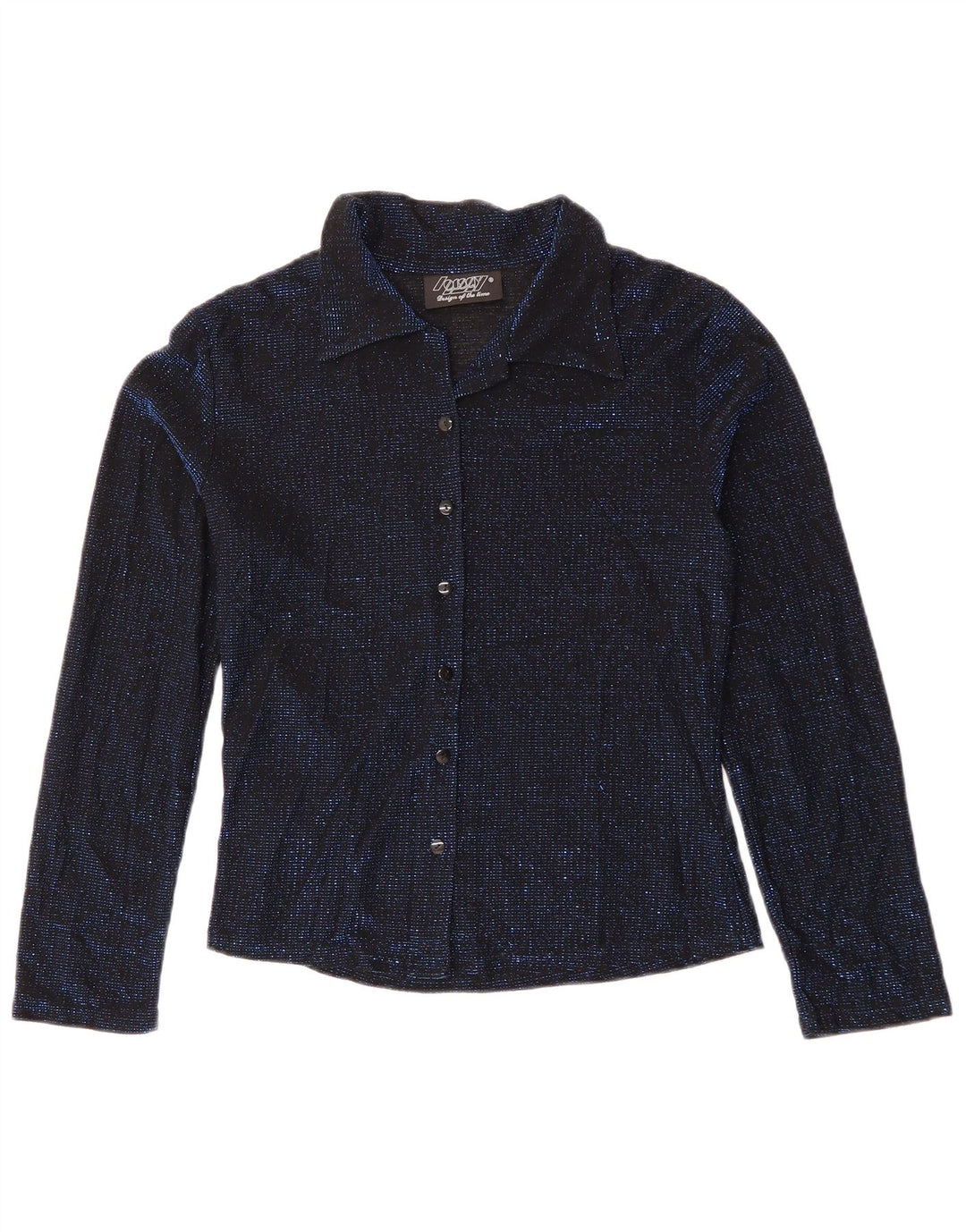 Женская блузка-рубашка ORSAY UK 8, маленькая, темно-синяя, с крапинками, эластан