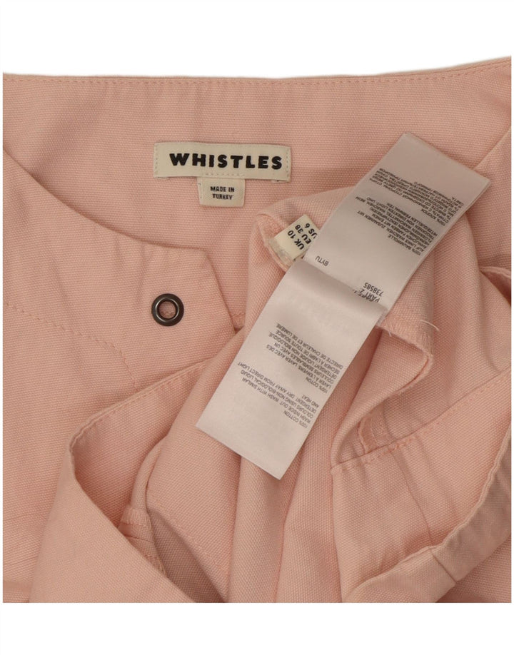 Женское платье прямого кроя Whistles UK 10, маленький розовый хлопок