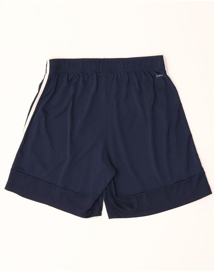 Мужские спортивные шорты Adidas Climalite, большие, темно-синие