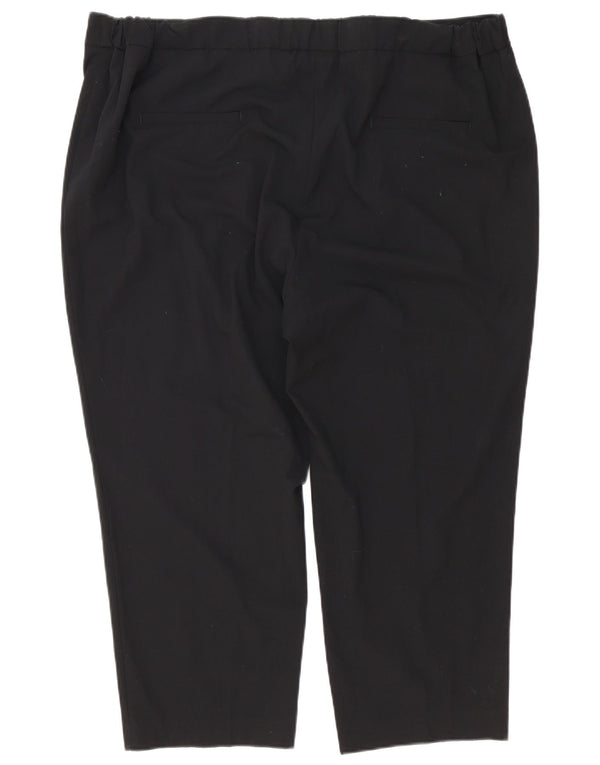 Женские капри с высокой талией Marks & Spencer, Великобритания 24 4XL W48 L25, черные