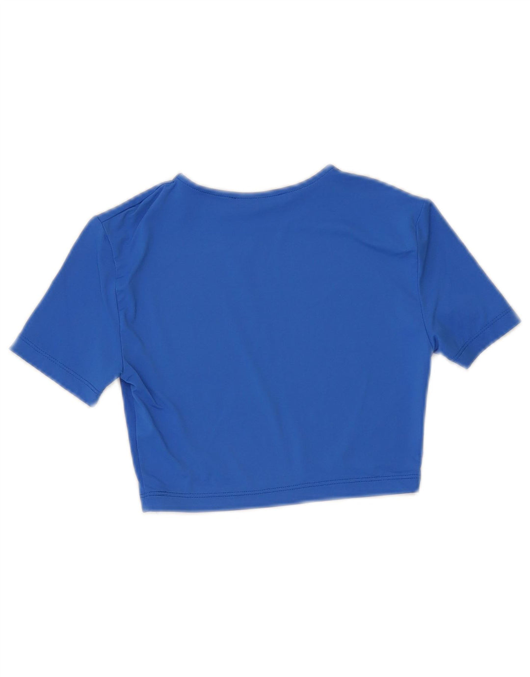 Женская укороченная футболка Zara Top UK 8, маленькая синяя