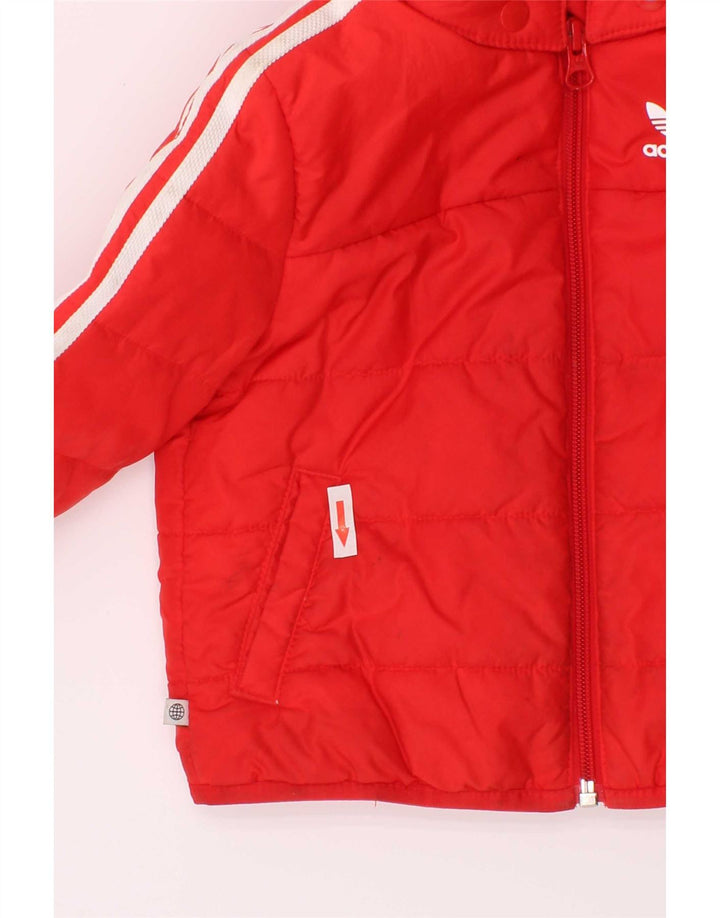 Утепленная куртка Adidas Baby Boys с капюшоном 9-12 месяцев, красный полиэстер