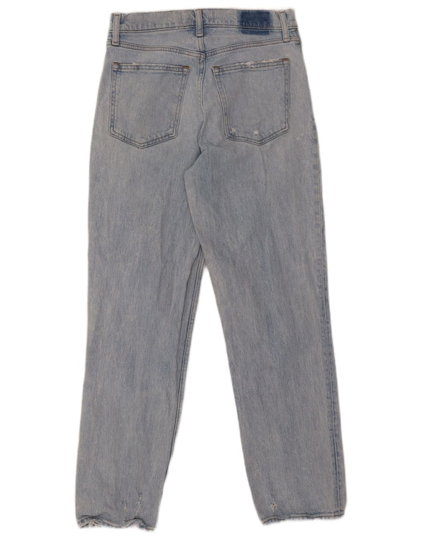Женские прямые джинсы ABERCROMBIE & FITCH США 6, средние W28 L27, синие