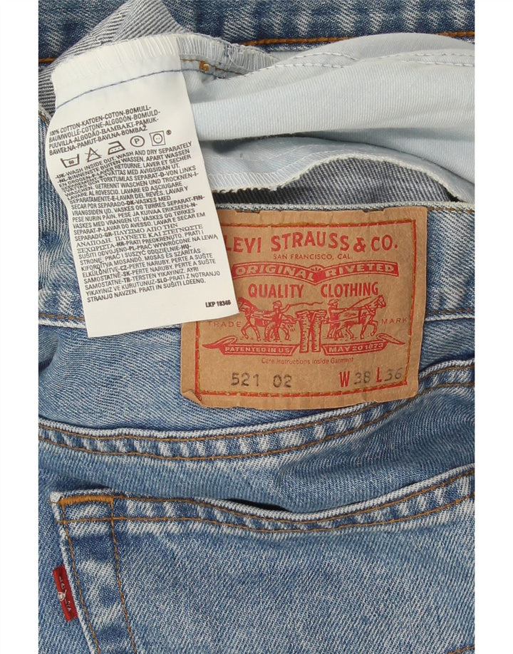 Мужские прямые джинсы Levi's 521 W36 L36 синие, хлопок
