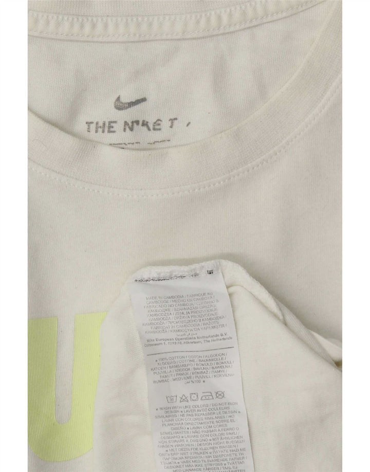 Мужская футболка с рисунком Nike, большой белый хлопок