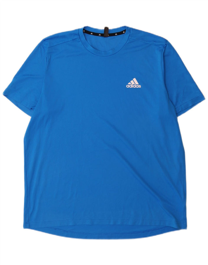 Adidas Мужская футболка Aeroready Top XL Синий Полиэстер