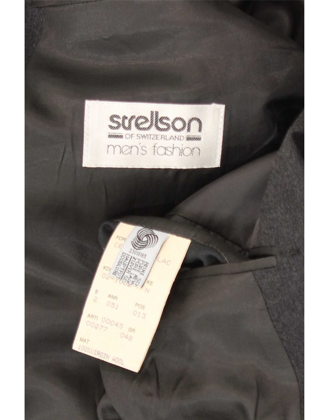 Мужской двубортный пиджак Strellson IT 48 Medium Grey Wool
