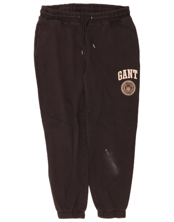 Мужские спортивные брюки с графическим рисунком Gant, джоггеры XL, черный хлопок