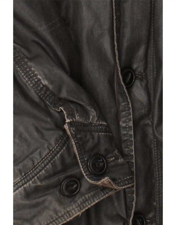 Мужская куртка Levi's в стиле милитари UK 40, большая черная, хлопок