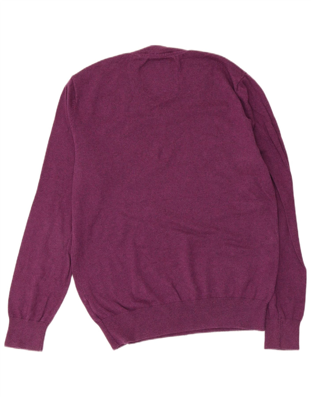 JACK WILLS Мужской джемпер с v-образным вырезом, средний фиолетовый хлопковый свитер