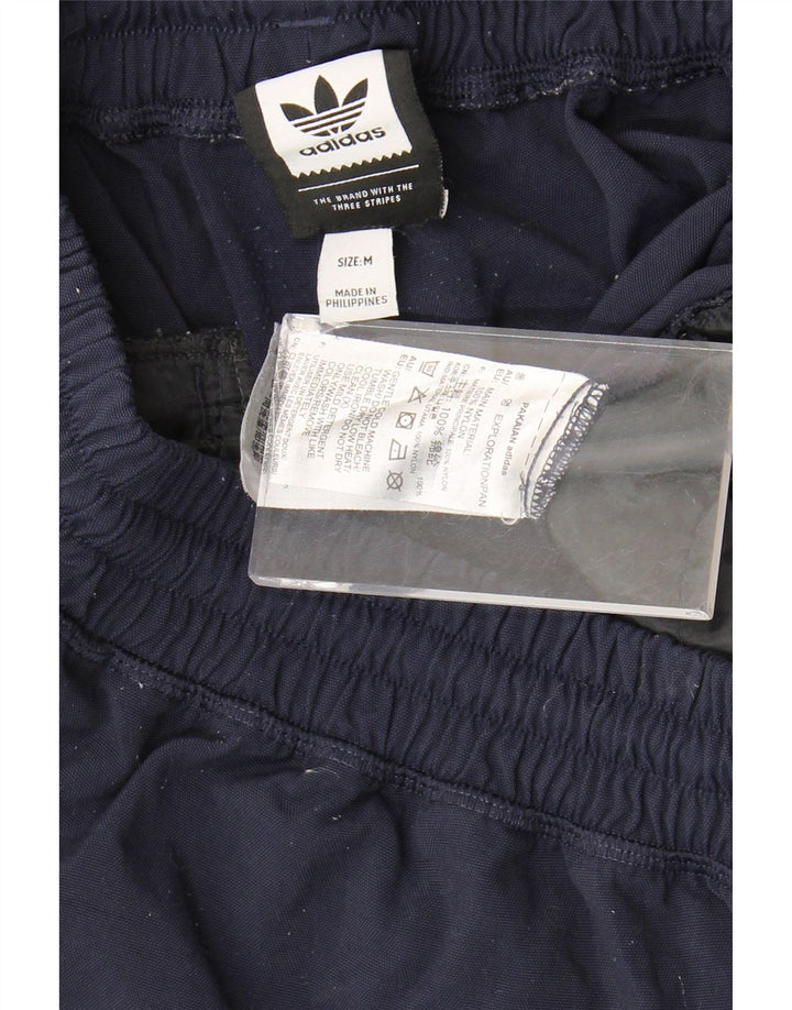 Мужские спортивные шорты Adidas среднего размера, темно-синие, нейлоновые