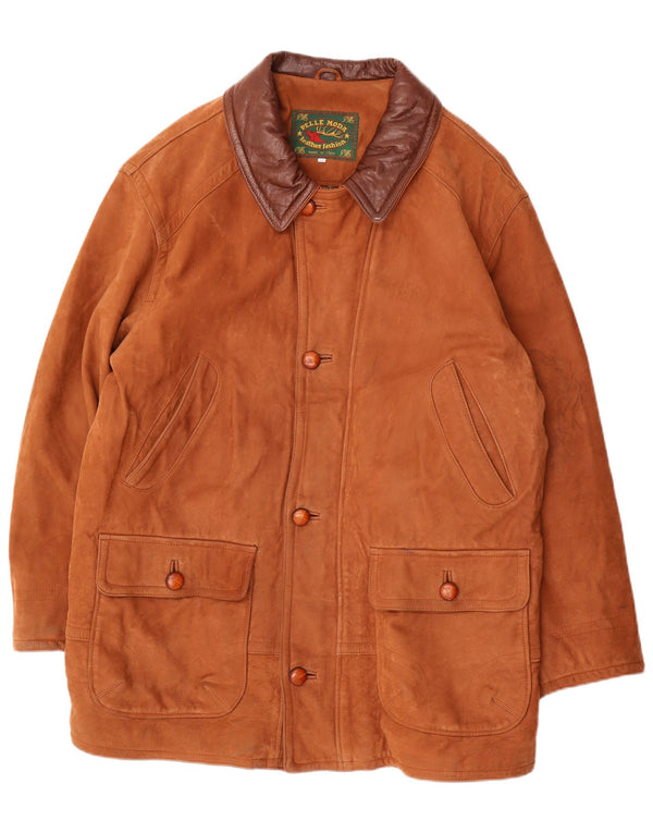 Куртка мужская кожаная Pelle Moda IT 52 XL Коричневая