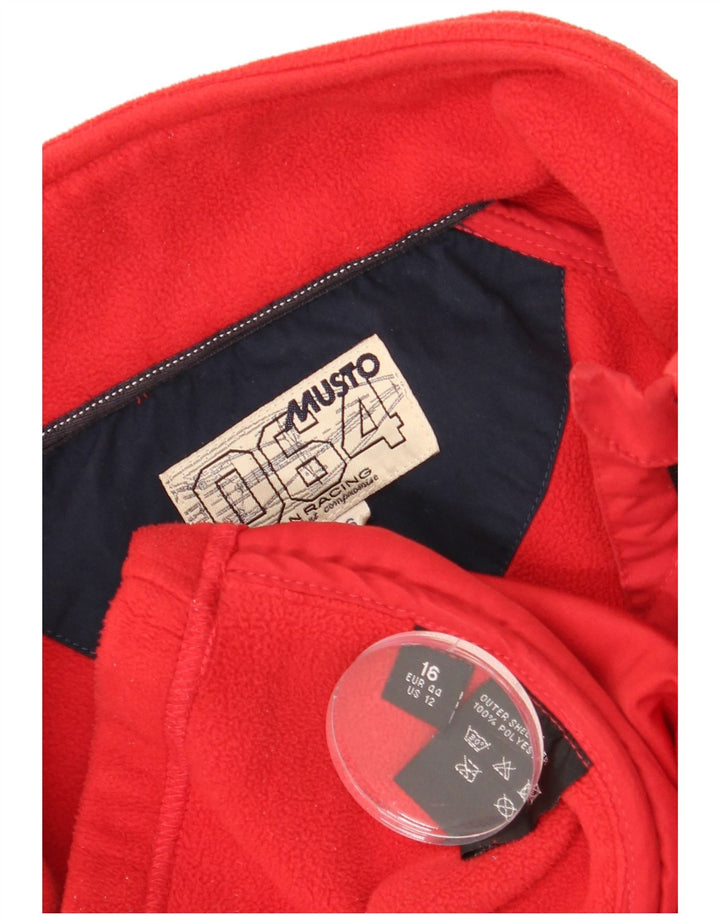 Женская флисовая куртка Musto UK 16, большой красный полиэстер