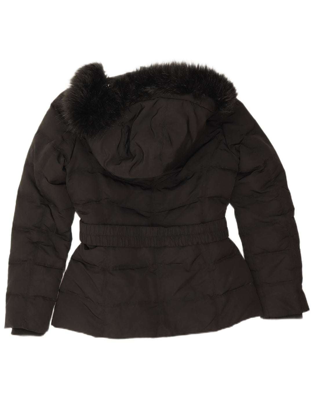 Женская утепленная куртка оверсайз с капюшоном Esprit UK 10, маленький черный полиэстер