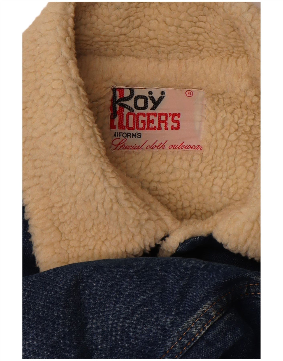 Мужская джинсовая куртка из шерпы Roy Rogers UK 40, большая синяя