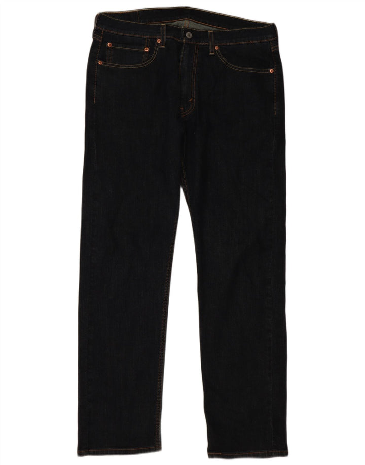 Мужские прямые джинсы Levi's 505 W34 L32 темно-синие, хлопок