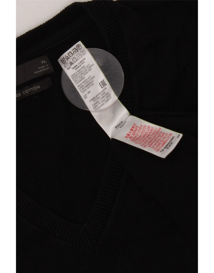 Мужская майка Marks & Spencer XL, черный хлопок