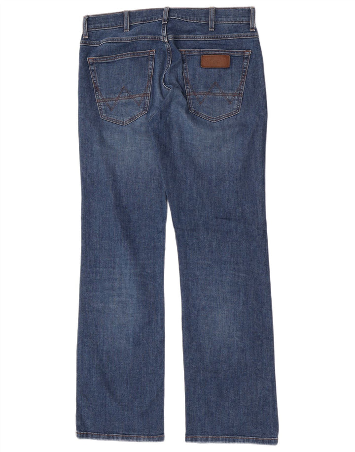 Мужские джинсы Bootcut Wrangler W32 L32 синие, хлопок