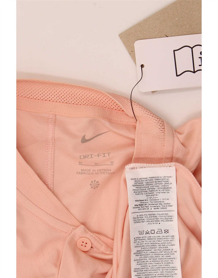 Мужская футболка Nike Dri Fit из полиэстера среднего розового цвета