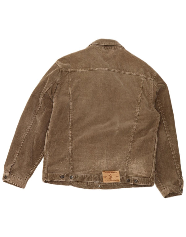 США ПОЛО ASSN. Мужская вельветовая куртка UK 42 XL бежевая