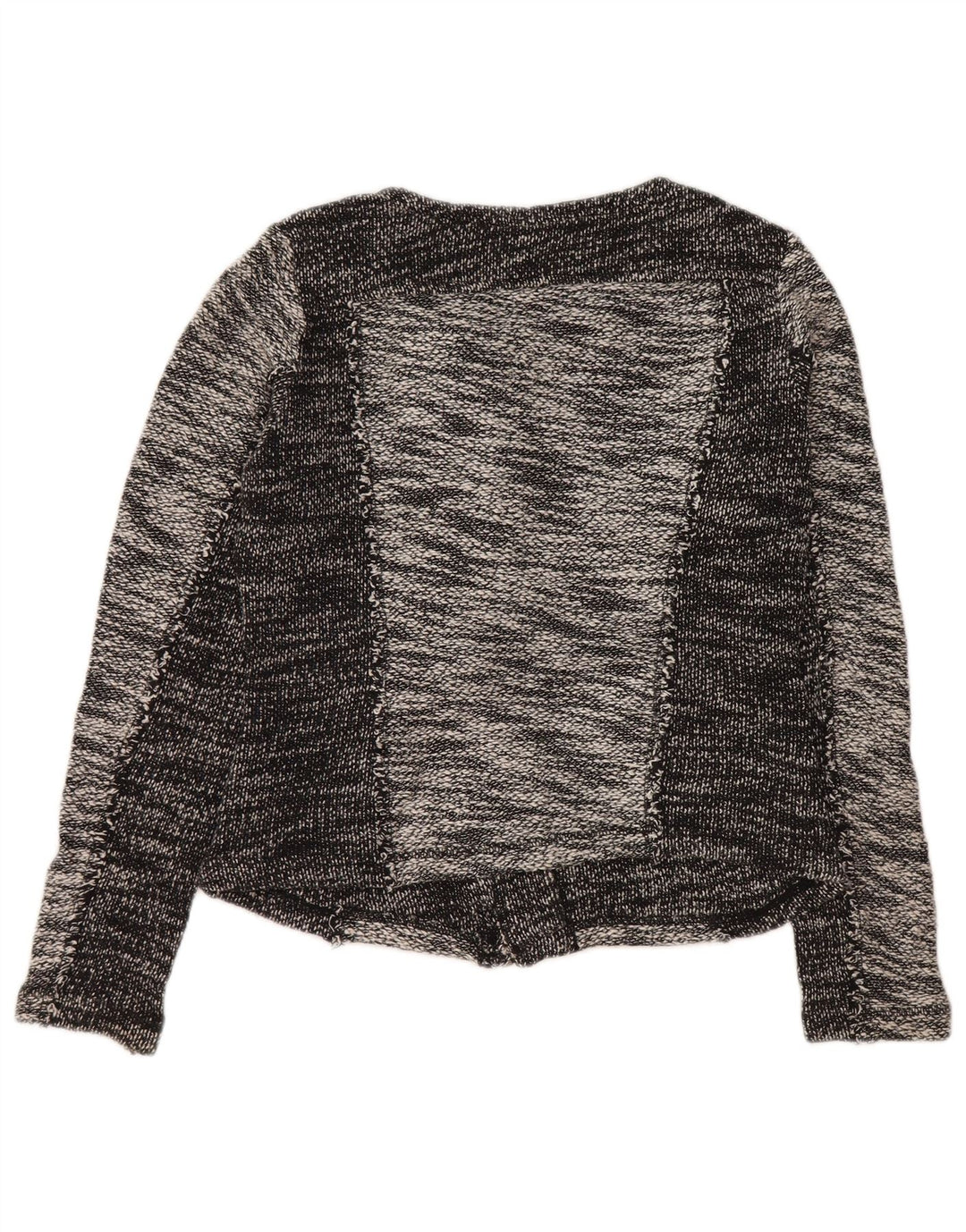 Женский укороченный пиджак CALVIN KLEIN UK 10, маленький серый хлопок с цветными блоками