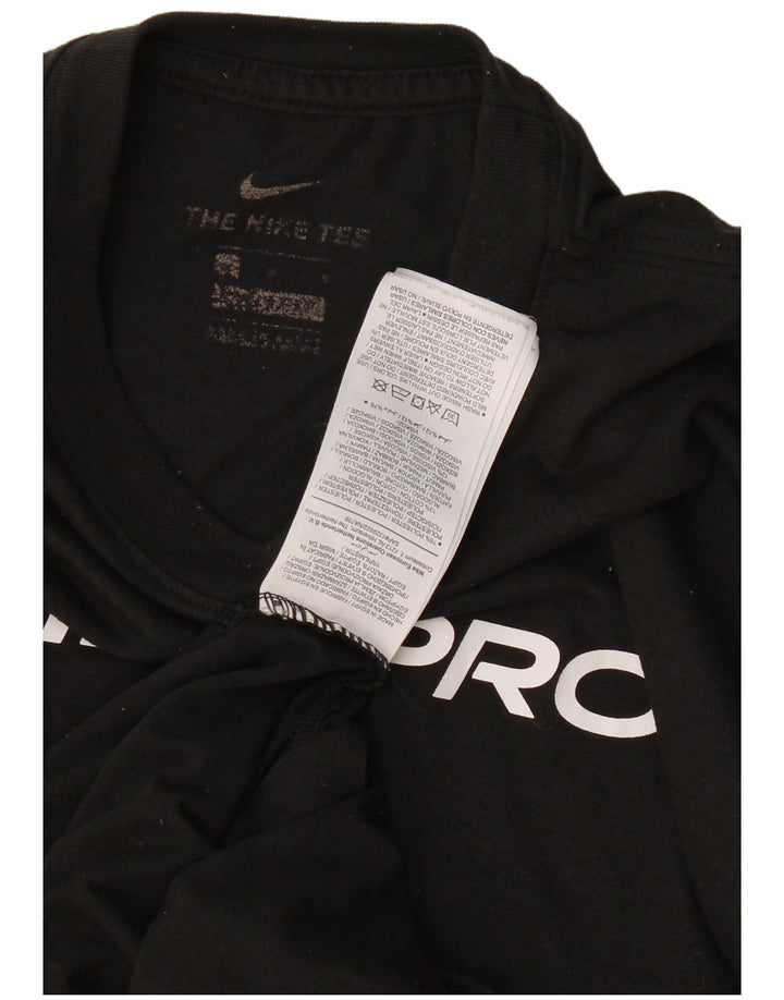 Мужская футболка Nike Dri Fit с рисунком, большой черный полиэстер