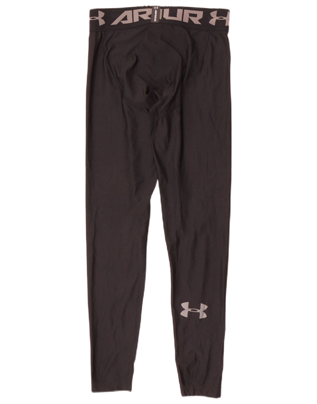 Леггинсы с рисунком Under Armour для мальчиков 9–10 лет, средний черный, полиэстер