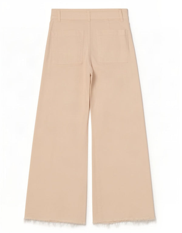Женские широкие джинсы Zara с высокой посадкой EU 34 2XS W24 L28, белый хлопок