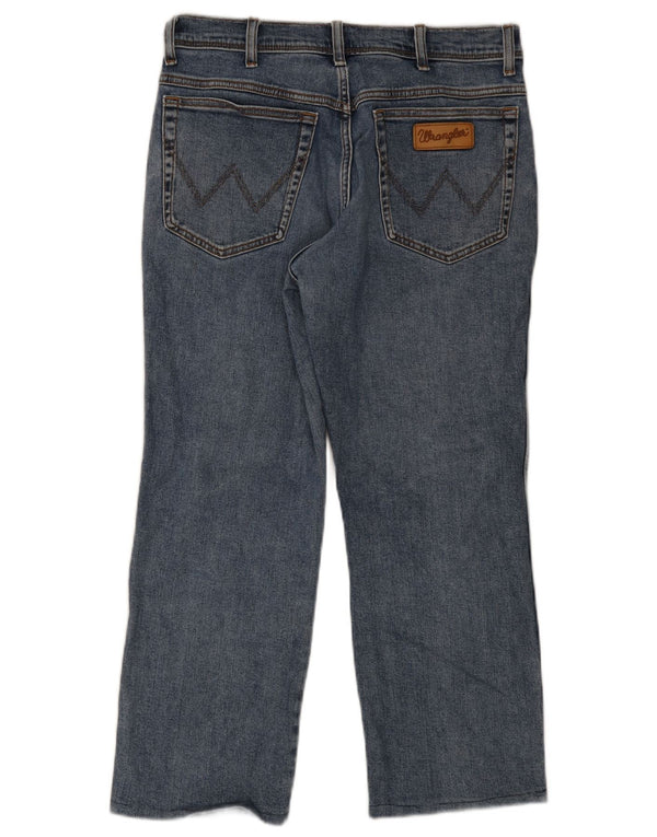 Мужские укороченные прямые джинсы WRANGLER Техас W34 L25, синий хлопок