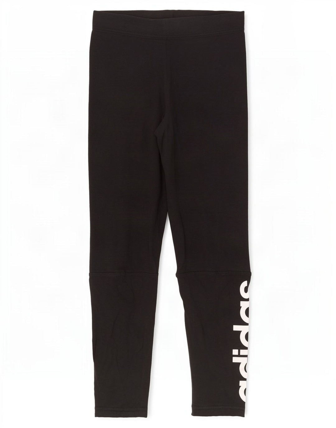 Женские леггинсы с рисунком Adidas UK 8, маленькие черные хлопковые