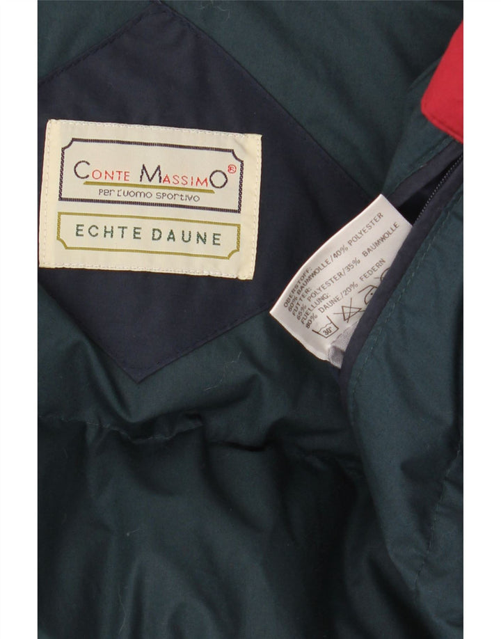 Мужская стеганая куртка Conte Massimo IT 56 3XL Темно-синяя, хлопок с цветными блоками