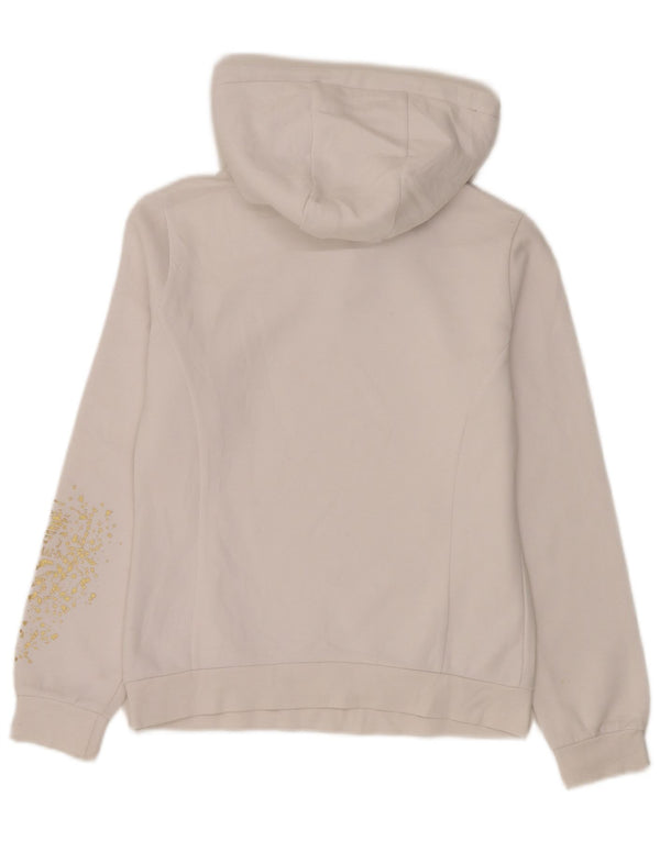 Женский джемпер с капюшоном Emporio Armani UK 10, маленький белый