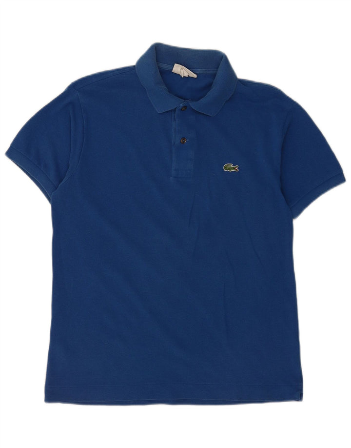 Мужская рубашка поло Lacoste классического кроя, размер 4, средний синий хлопок