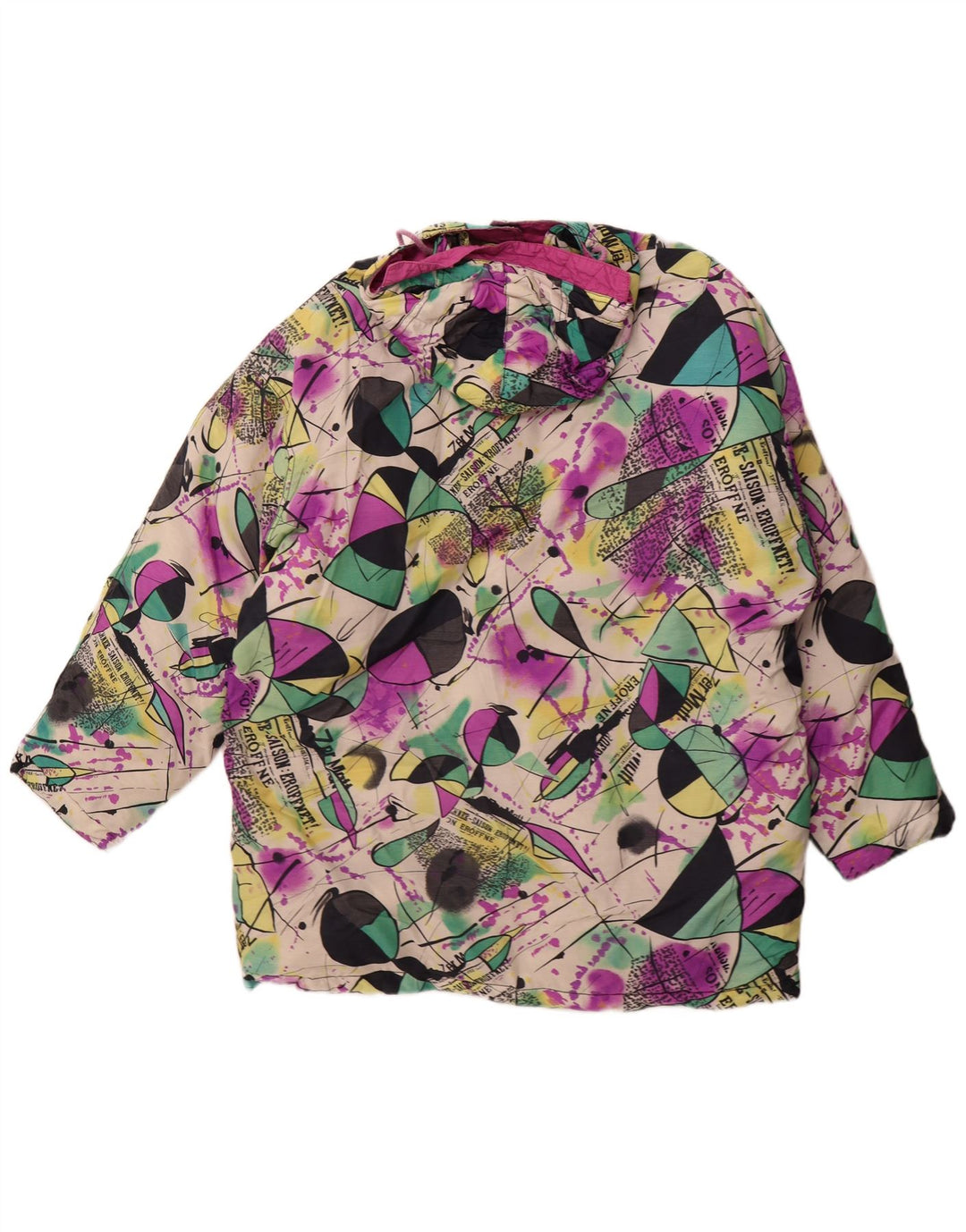 Женская стеганая куртка с капюшоном Gil Bret UK 16, большой разноцветный полиамид