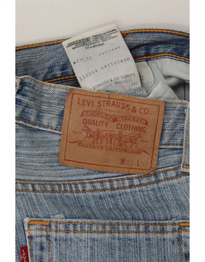 Женские прямые джинсы Levi's 595 W27 L32 синие, хлопок