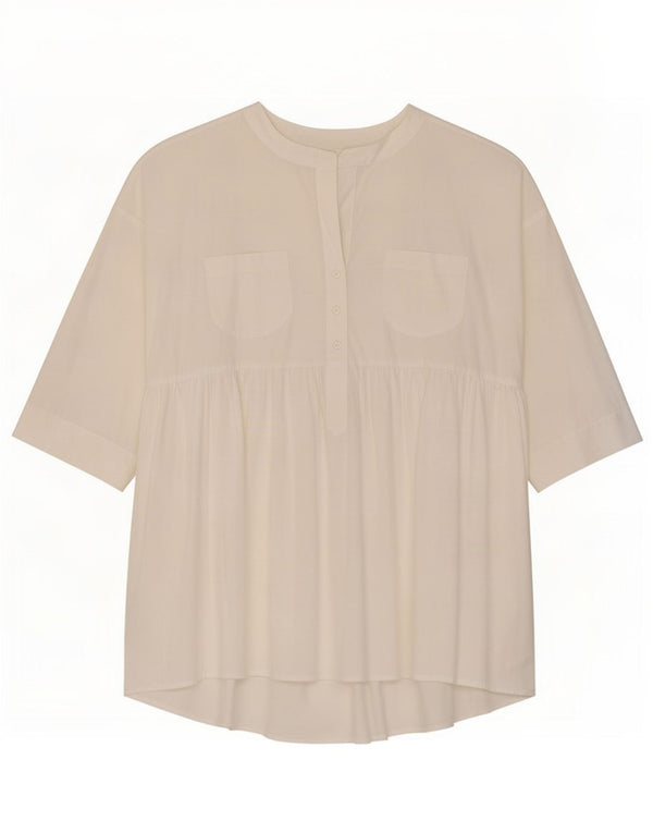 Женская туника с рукавом 3/4 Benetton UK 16, большая белая