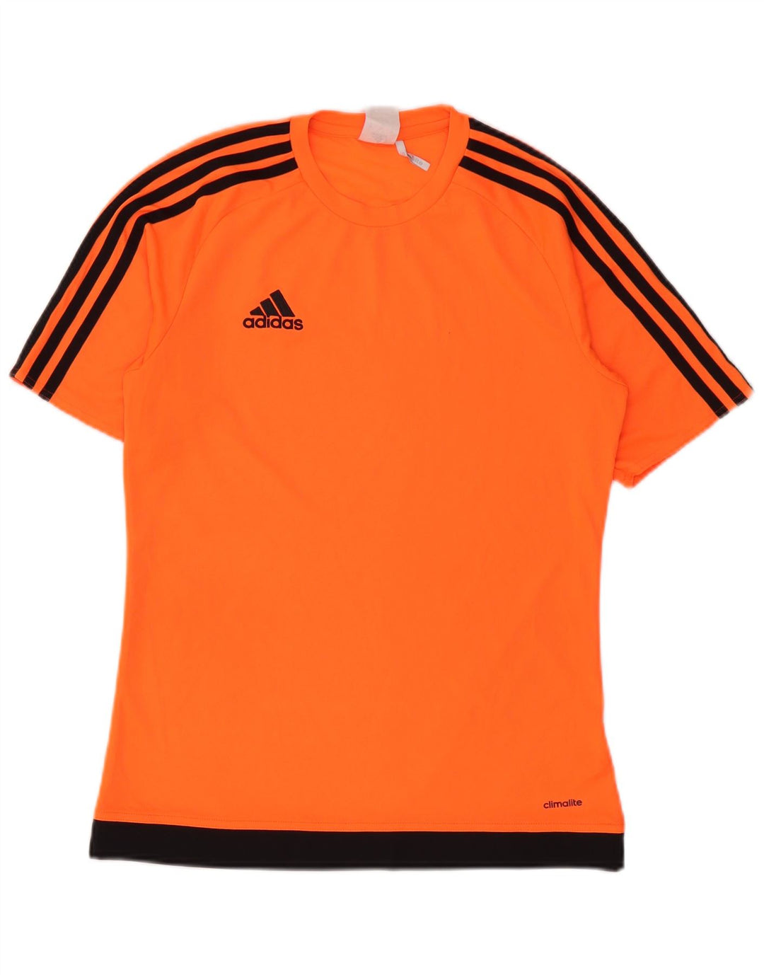 Мужская футболка Adidas Climalite, маленькая оранжевая, полиэстер с цветными блоками