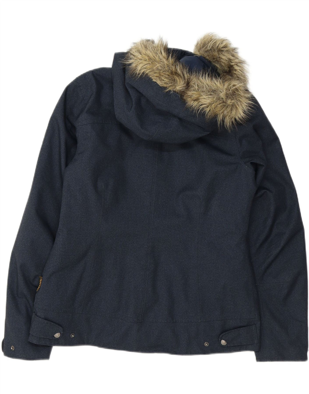 JACK WOLFSKIN Womens Hooded Windbreaker Jacket UK 10 Small Navy Blue