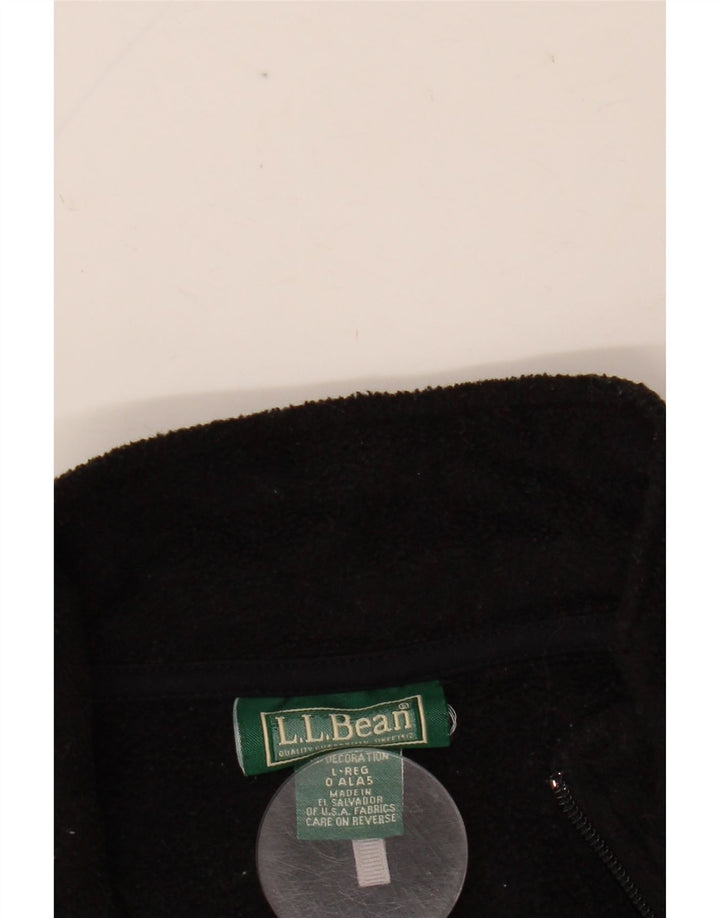Женская флисовая куртка L.L.BEAN UK 16, большая черная, полиэстер
