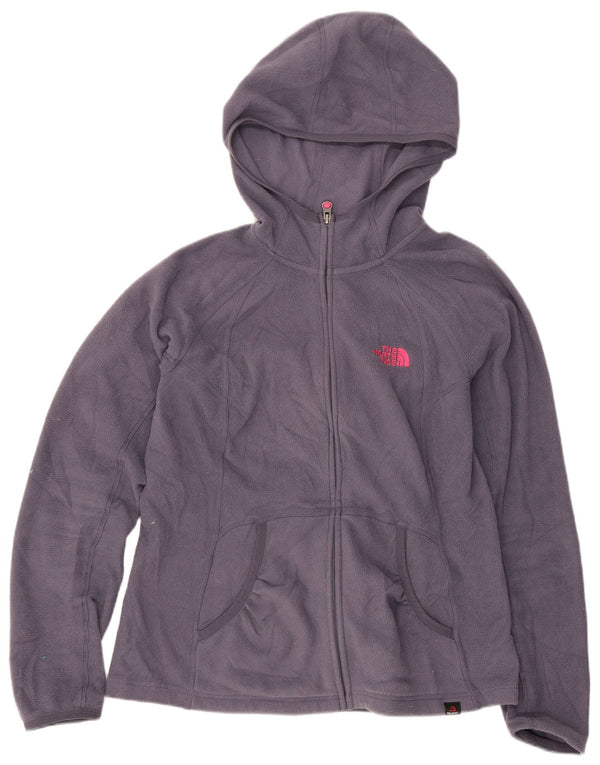 Женская флисовая куртка с капюшоном The North Face UK 10, маленький размер, темно-синий, полиэстер