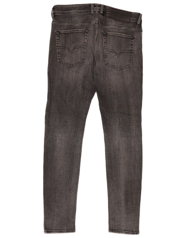Мужские джинсы скинни Diesel W30 L30 серые, хлопок