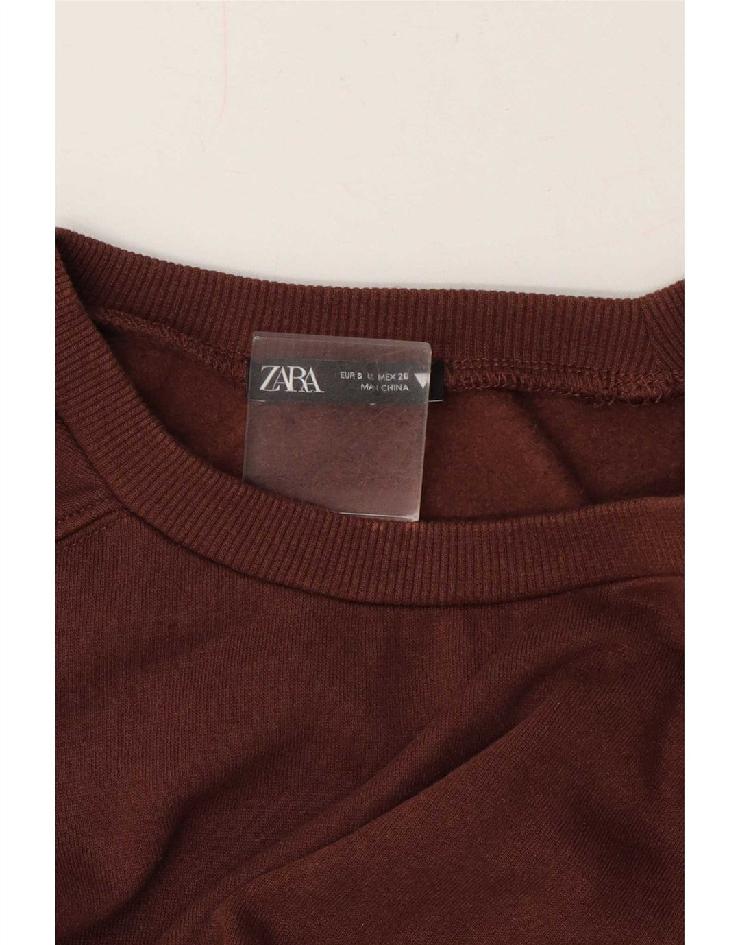 Женский укороченный свитер Zara UK 10, маленький коричневый